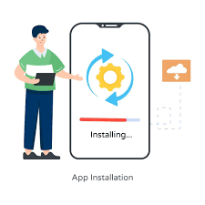 instalação de app